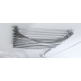 Elektrický sušák ručníků, 570x465 mm, 72 W, šedý hliník - metalíza (RAL9007)