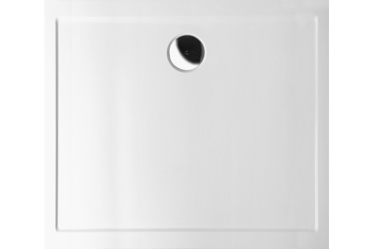KARIA sprchová vanička z litého mramoru, obdélník 80x70x4cm, bílá