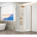 TRINITY GOLD MATT čtvrtkruhový sprchový kout 900x900mm, matné sklo, levé