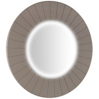 LUMIRO STRIP kulaté zrcadlo s LED osvětlením v rámu ø 90cm, agila