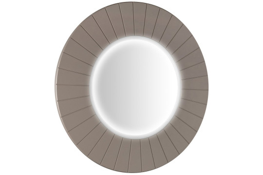 LUMIRO STRIP kulaté zrcadlo s LED osvětlením v rámu ø 90cm, agila