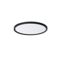 AZPO stropní LED svítidlo, ø 225mm, 11,8W, IP54, černá mat