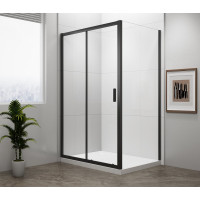 EASY BLACK obdélníkový sprchový kout 1400x700mm, čiré sklo L/P varianta