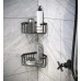 SMART rohová police do sprchy, 200x80x151mm, černá mat