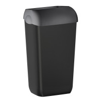 COLORED odpadkový koš nástěnný s víkem 23l, ABS, černá mat