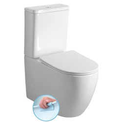 INFINITY WC kombi, Rimless, spodní/zadní odpad, bílá