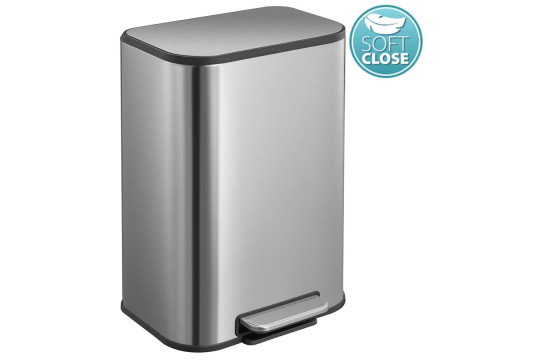 Odpadkový koš 12l, Soft Close, nerez mat