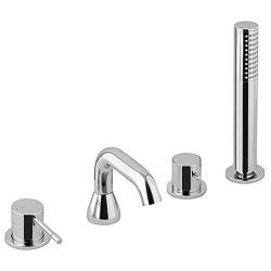 BLUE čtyřprvková baterie na okraj vany, chrom BLUE čtyřprvková baterie na okraj vany, chrom