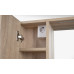 ZOJA/KERAMIA FRESH STRIP galerka s LED osvětlením, 60x60x14cm, levá, dub platin