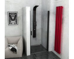 ZOOM LINE BLACK sprchové dveře 900mm, čiré sklo