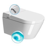 WCLEAN závěsné WC Swirlflush s integrovaným elektronickým bidetem, bílá Extraglaze