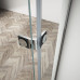TRINITY CHROME čtvrtkruhový sprchový kout 900x900mm, matné sklo, pravé