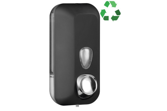 ECOLORED dávkovač tekutého mýdla 550ml, ABS, Soft Touch, černá mat