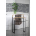 SKA stojan na ručníky 550x800x200mm, černá mat/dub