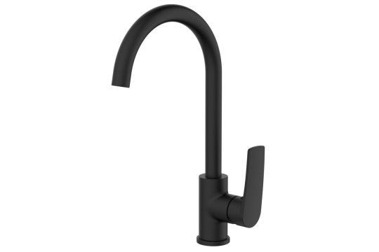 KORANA stojánková dřezová baterie, černá mat