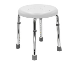 HANDICAP koupelnová stolička, průměr 45cm, bílá