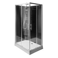 GRANVIK obdélníkový sprchový box 800x1200x2180mm, čiré sklo