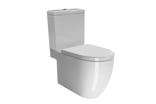 PURA WC mísa kombi spodní/zadní odpad, 36x68cm, bílá ExtraGlaze