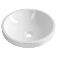 ROLA keramické umyvadlo zápustné, průměr 41cm, bílá