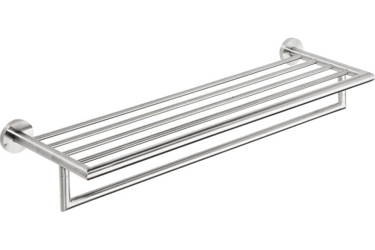 X-STEEL polička na ručníky s hrazdou, broušená nerez (104205075)