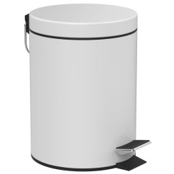SIMPLE LINE odpadkový koš kulatý 5l, bílá mat