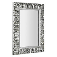 ZEEGRAS zrcadlo v rámu, 70x100cm, stříbrná