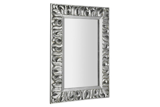 ZEEGRAS zrcadlo v rámu, 70x100cm, stříbrná