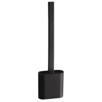 SANA WC silikonová štětka závěsná/na postavení, černá mat SANA WC silikonová štětka závěsná/na postavení, černá mat