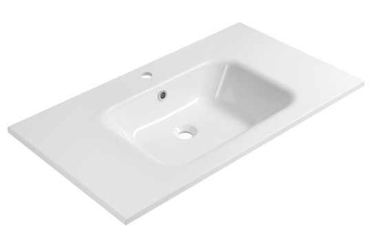 ARECA umyvadlo, litý mramor, 91x51,5cm, bílá