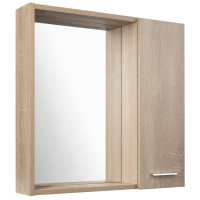 ZOJA/KERAMIA FRESH STRIP galerka s LED osvětlením, 60x60x14cm, pravá, dub platin