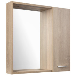 ZOJA/KERAMIA FRESH STRIP galerka s LED osvětlením, 60x60x14cm, pravá, dub platin