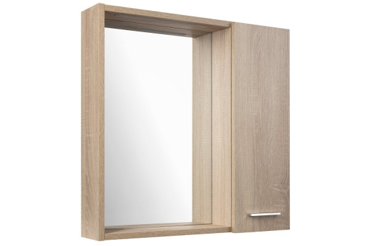 ZOJA/KERAMIA FRESH STRIP galerka s LED osvětlením, 60x60x14cm, pravá, dub platin