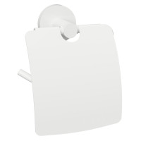 X-ROUND WHITE držák toaletního papíru s krytem, bílá
