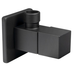 Rohový ventil 1/2"x3/8", hranatý, černá mat