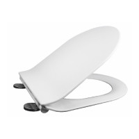Mereo, Samozavírací WC sedátko slim, duroplast, bílé, s odnímatelnými panty CLICK CSS116