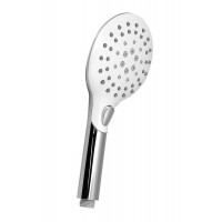 Ruční sprcha s tlačítkem, 6 režimů sprchování, průměr 120 mm, ABS/chrom, bílá