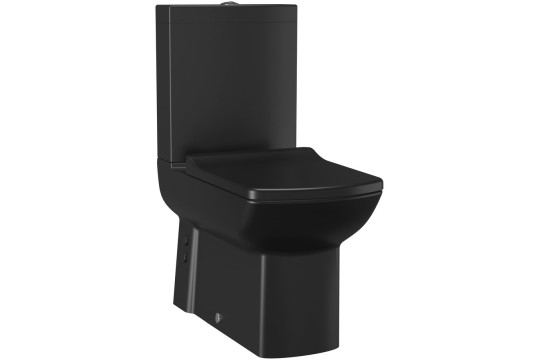 LARA WC kombi, spodní/zadní odpad, černá mat
