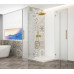 TRINITY GOLD MATT čtvercový sprchový kout 900x900mm, rohový vstup, matné sklo