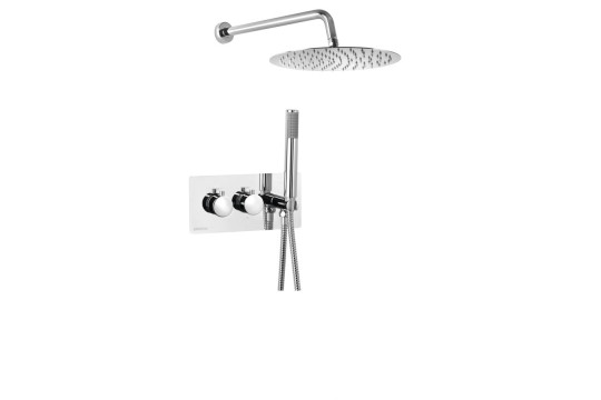 RHAPSODY podomítkový sprchový set s termostatickou baterií, 2/3 výstupy, chrom