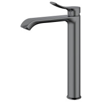 SUGA stojánková umyvadlová baterie vysoká, bez výpusti, gun metal