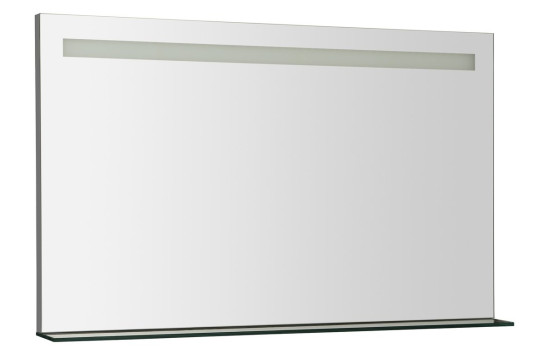 BRETO zrcadlo s policí 1000x608mm, LED osvětlení
