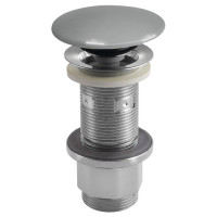 Umyvadlová výpust 5/4“, click-clack, betonová zátka, 10-80mm, šedá pololesk