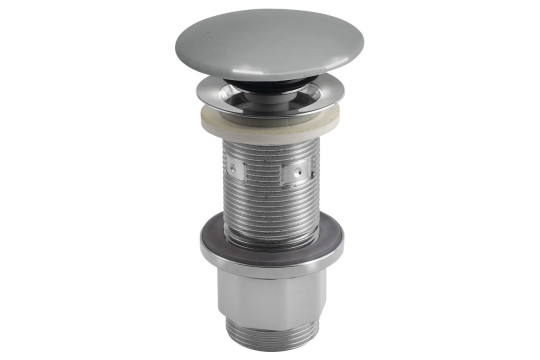 Umyvadlová výpust 5/4“, click-clack, betonová zátka, 10-80mm, šedá pololesk Umyvadlová výpust 5/4“, click-clack, betonová zátka, 10-80mm, šedá pololesk