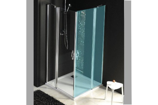 ONE sprchové dveře s pevnou částí 800 mm, čiré sklo