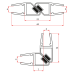 Set magnetických těsnění pro sklo 6/6mm, 1900mm (2ks)