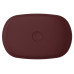 INFINITY OVAL keramické umyvadlo na desku, 55x36 cm, maroon red