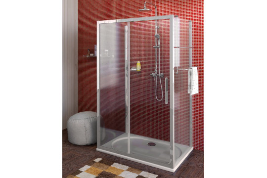 LUCIS LINE třístěnný sprchový kout 1100x900x900mm L/P varianta