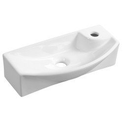 CARLON keramické umývátko, 45x23cm, otvor pro baterii vpravo, bílá