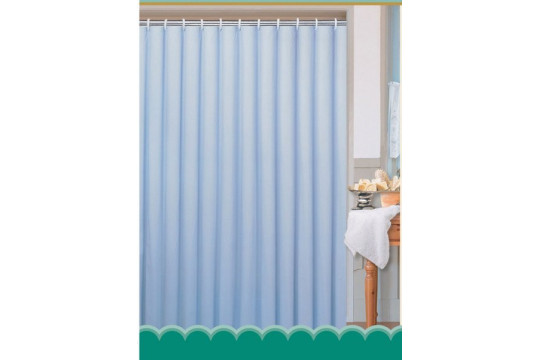 Závěs 180x180cm, 100% polyester, jednobarevný modrý