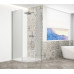 TRINITY CHROME čtvrtkruhový sprchový kout 900x900mm, matné sklo, pravé